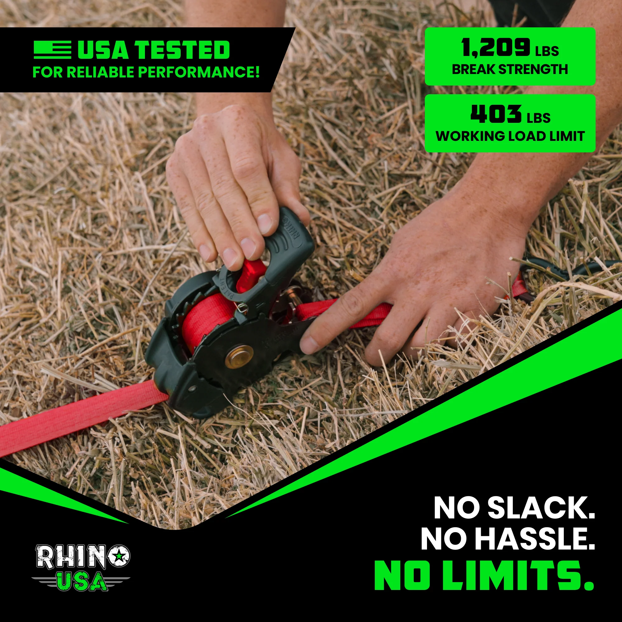 1" x 10' Retractable Ratchet Straps (Retail Packaging) - Image 32