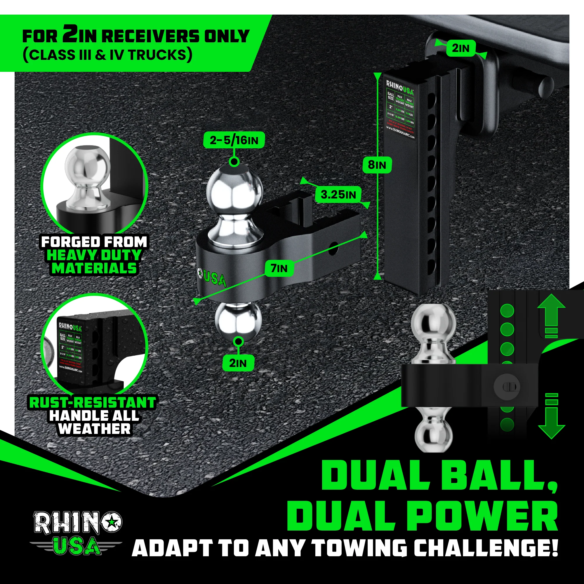 Adjustable Drop Hitch (2" Receivers) - Image 11