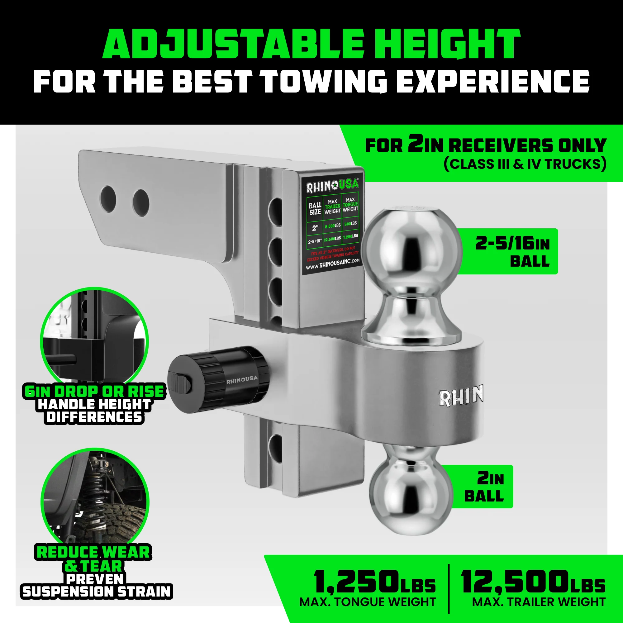 Adjustable Drop Hitch (2" Receivers) - Image 25