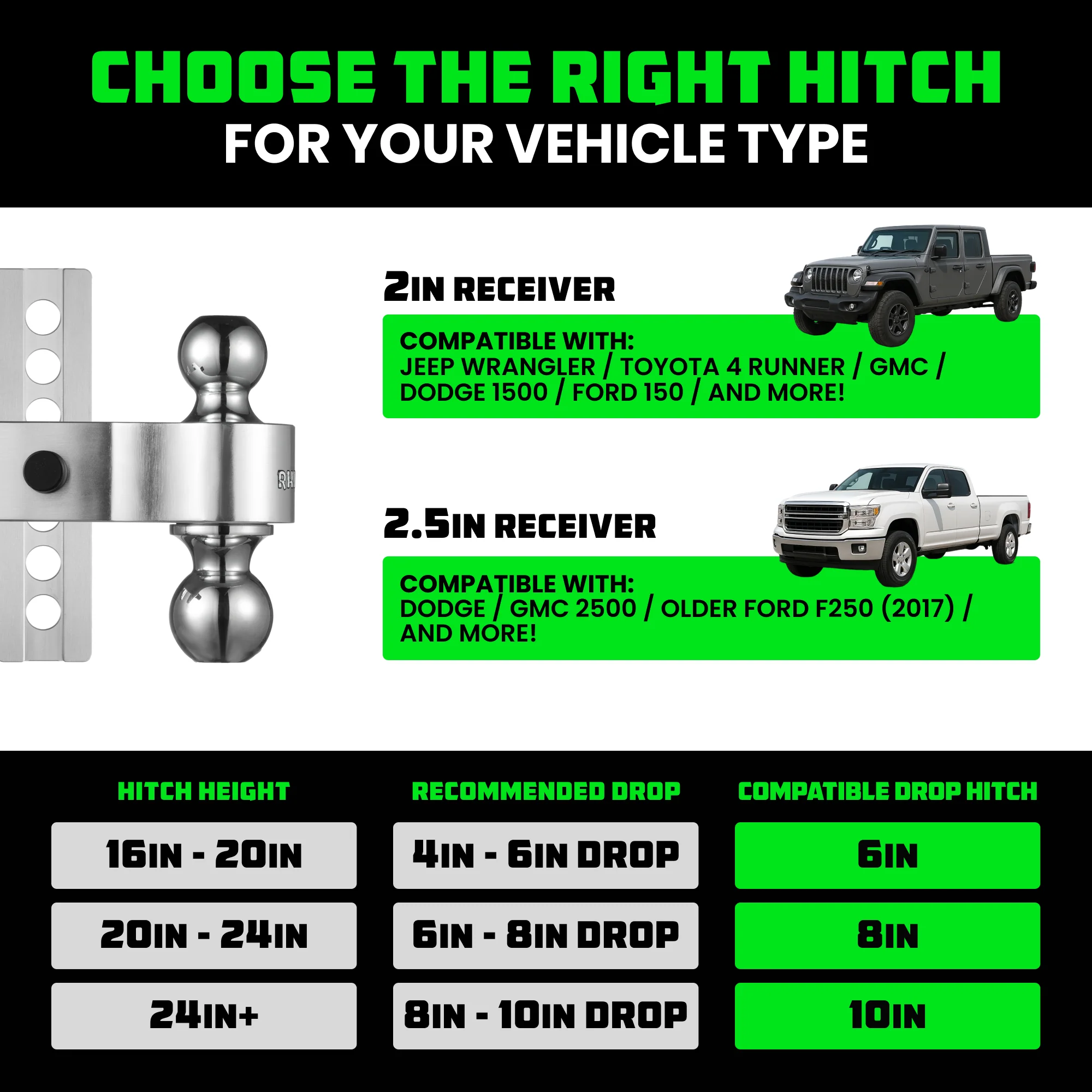 Adjustable Drop Hitch (2" Receivers) - Image 26