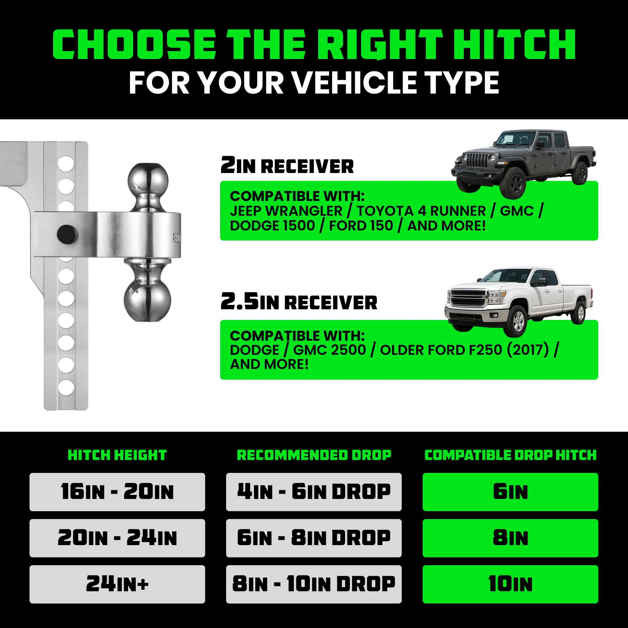 Adjustable Drop Hitch (2" Receivers) - Image 42