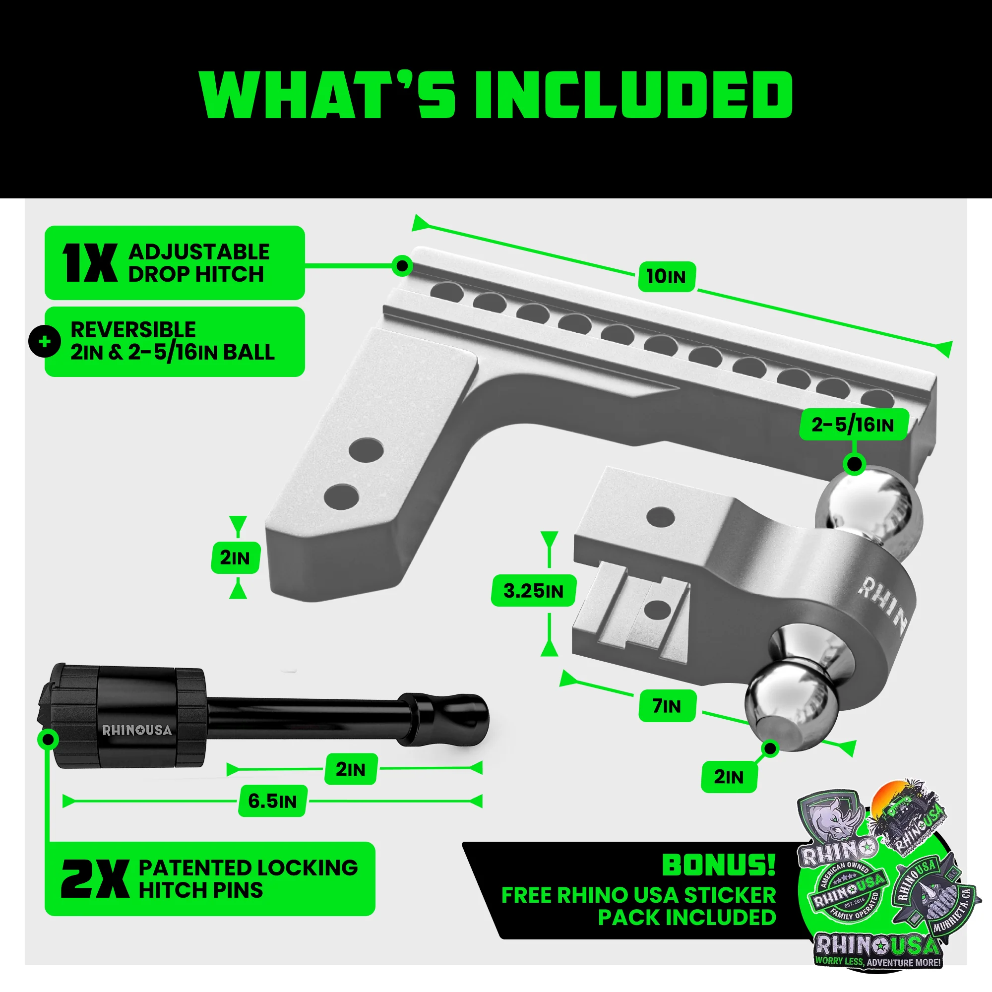 Adjustable Drop Hitch (2" Receivers) - Image 45