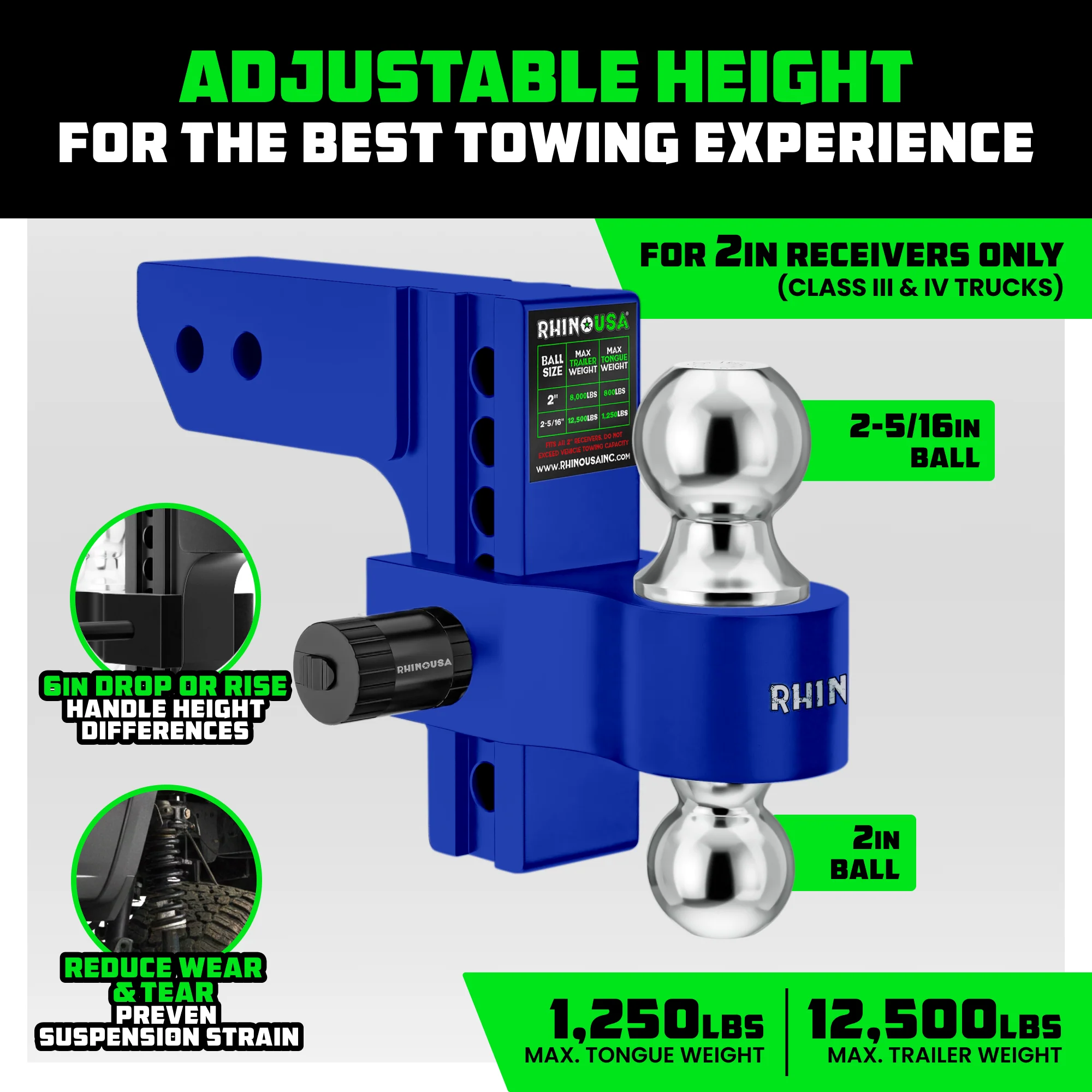 Adjustable Drop Hitch (2" Receivers) - Image 49