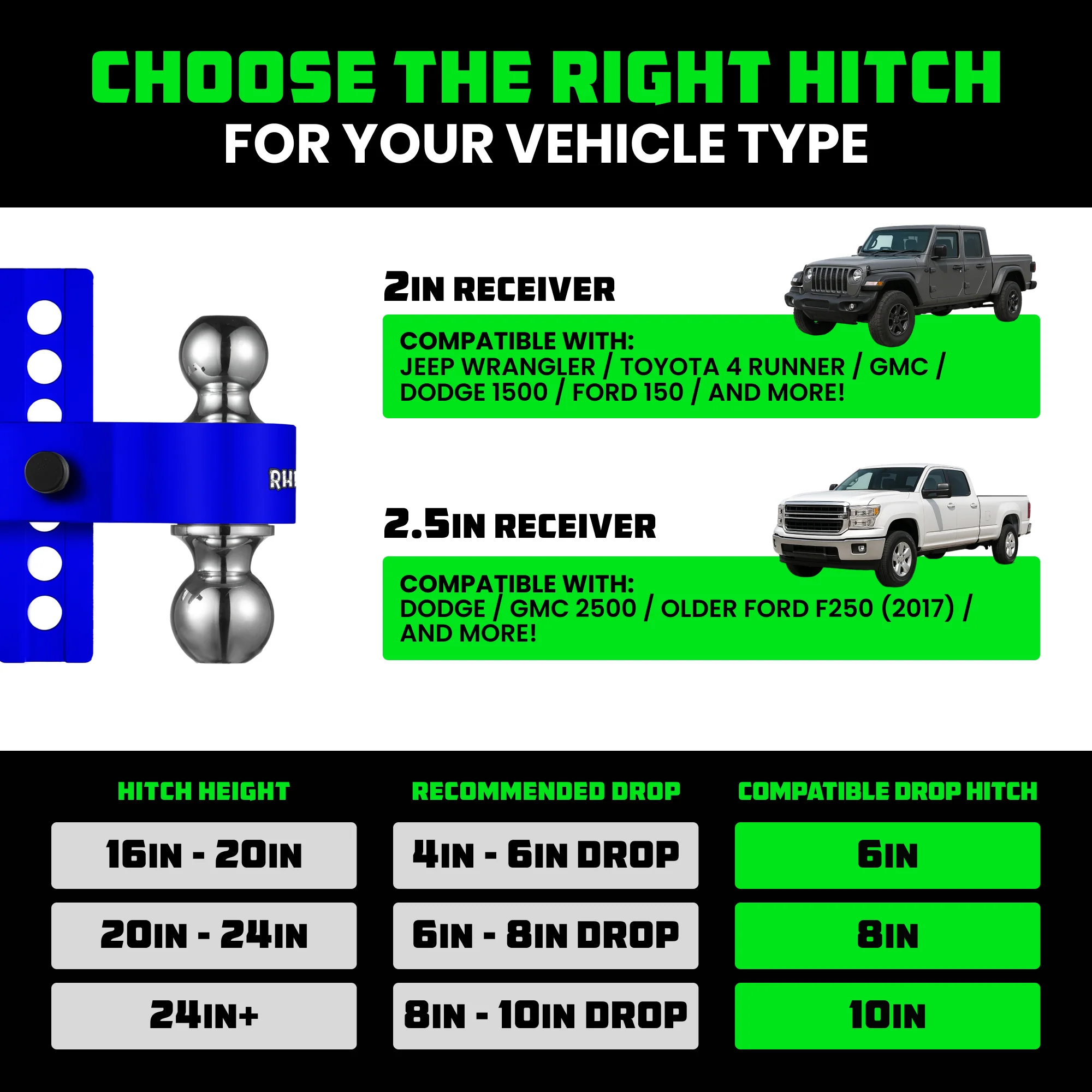 Adjustable Drop Hitch (2" Receivers) - Image 50