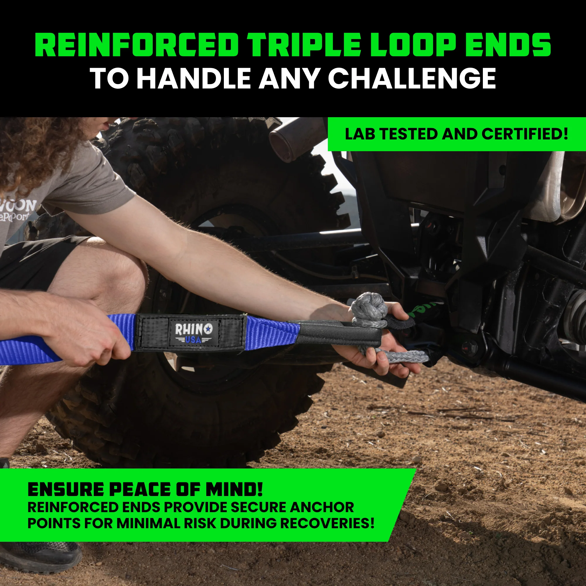 2" x 20' Ultimate Recovery Tow Strap - Image 27