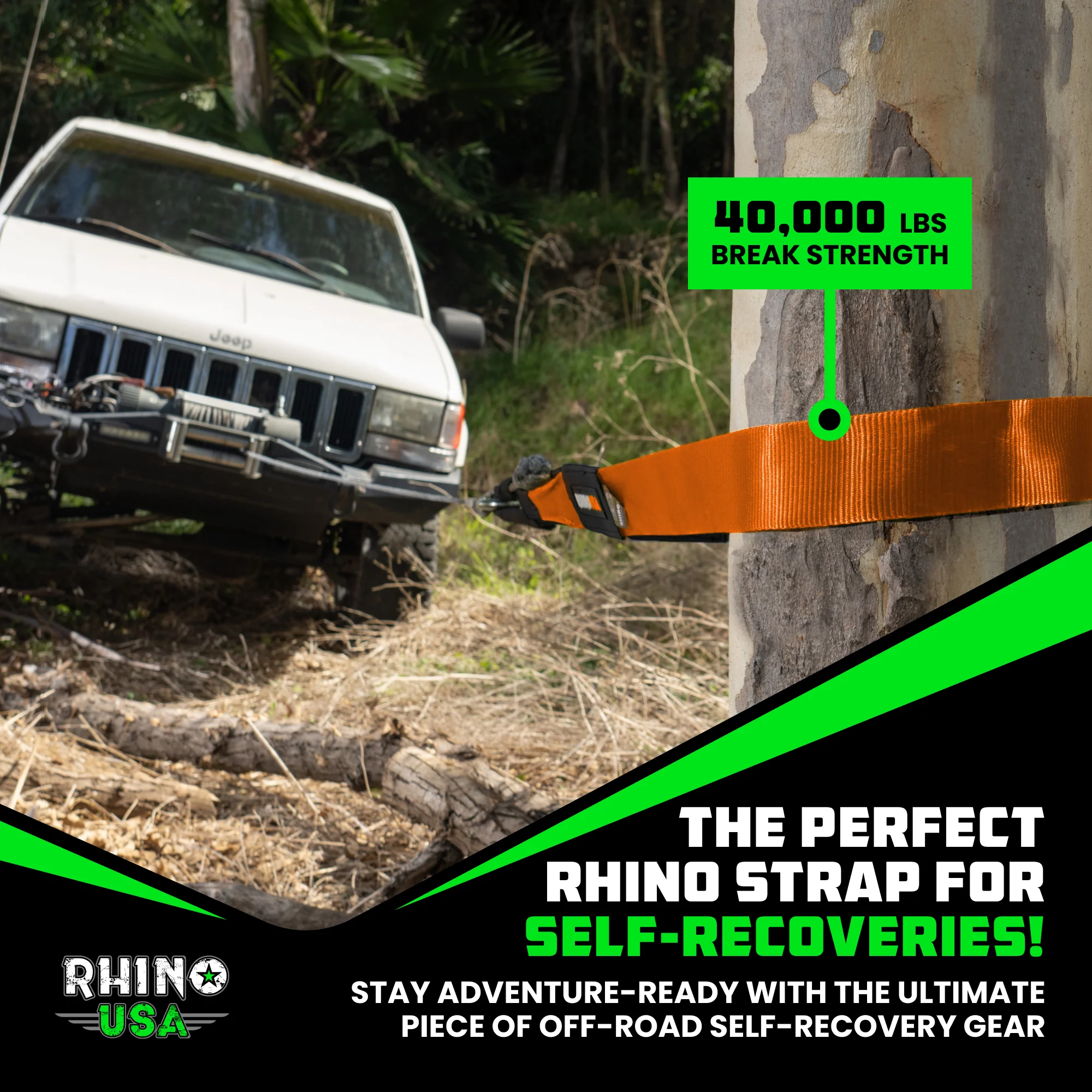 4" x 10' Recovery Tree Saver Strap - Image 35