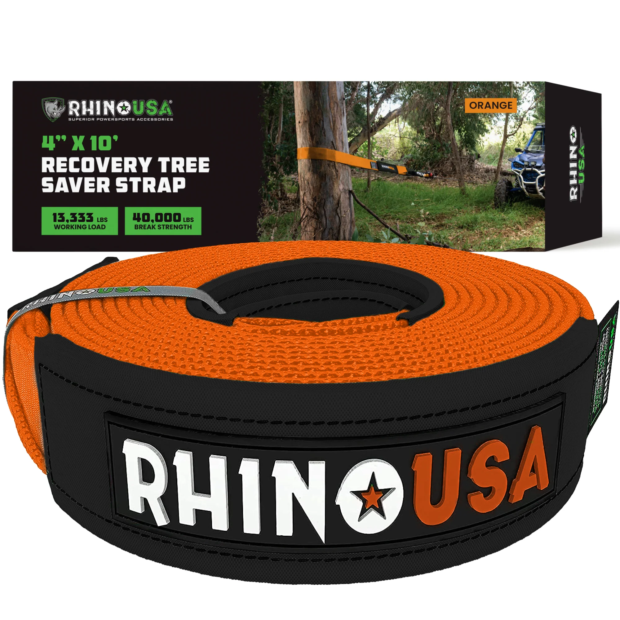 4" x 10' Recovery Tree Saver Strap - Image 4