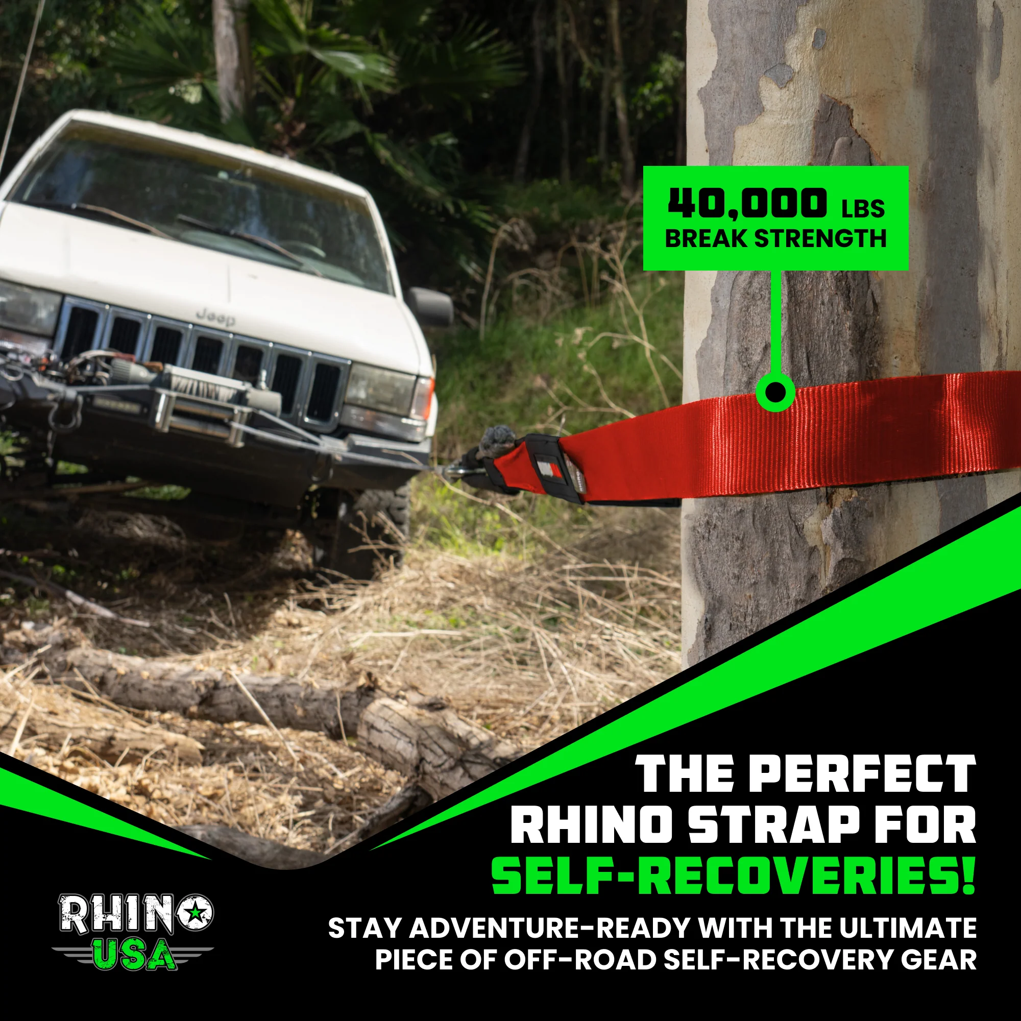 4" x 10' Recovery Tree Saver Strap - Image 41