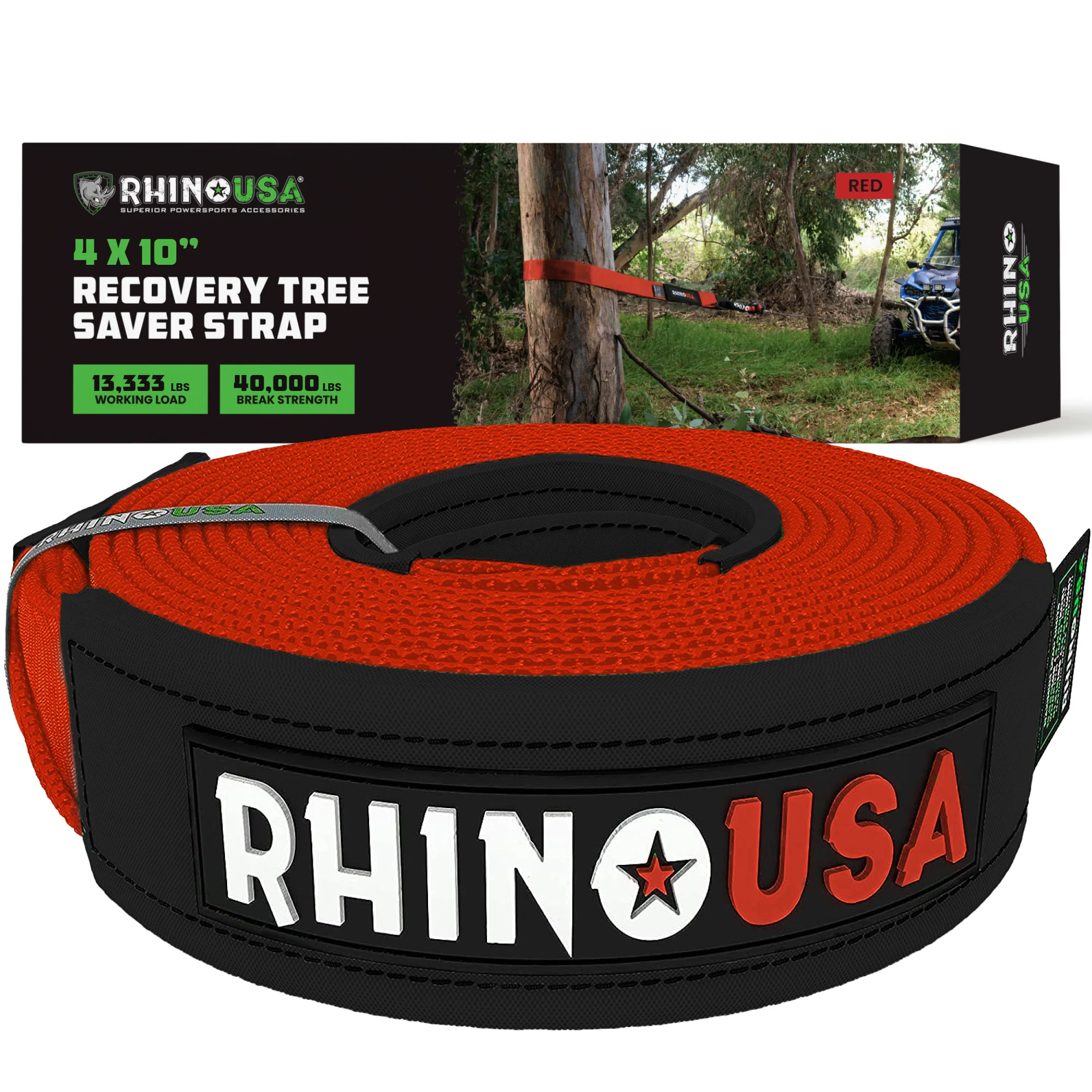 4" x 10' Recovery Tree Saver Strap - Image 5