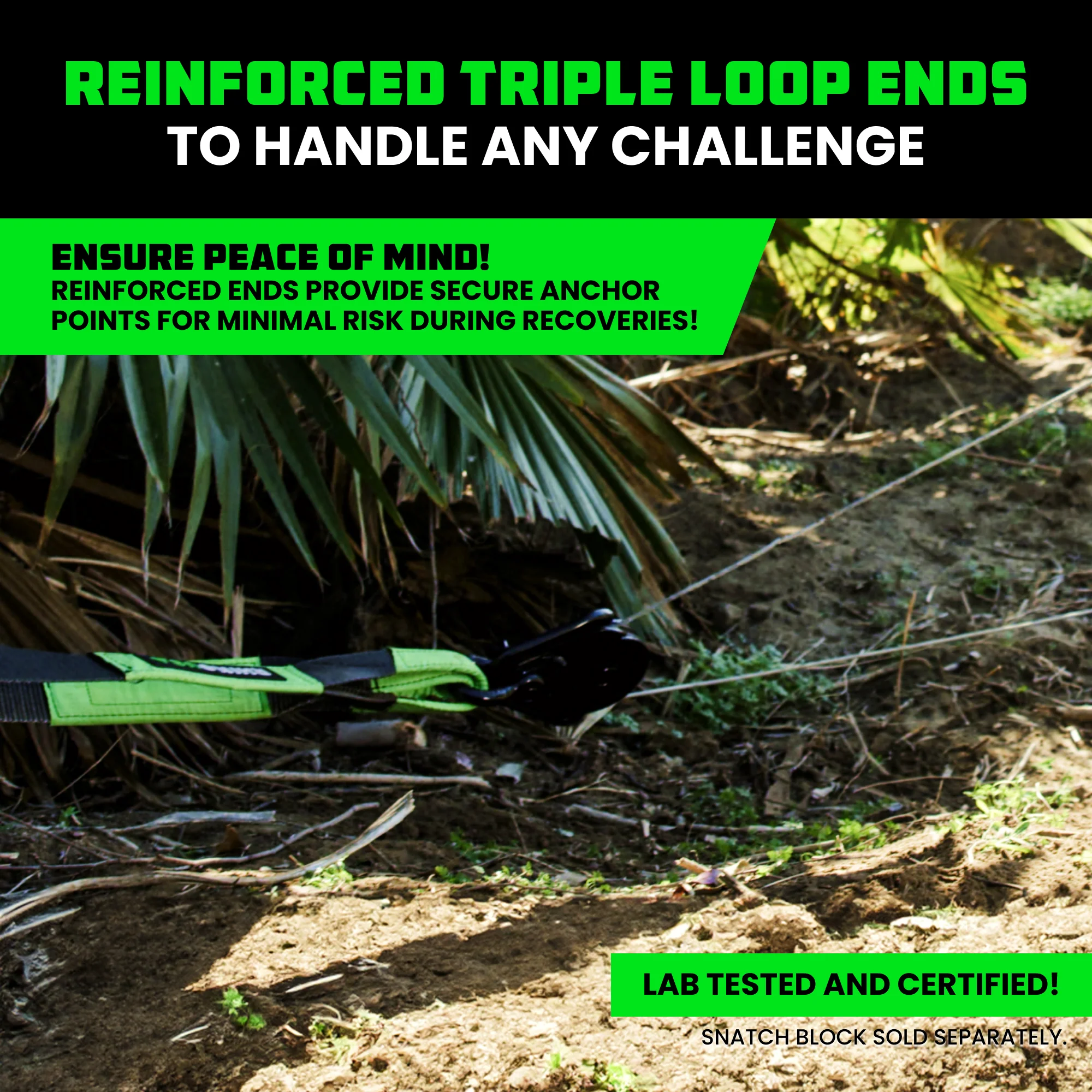 4" x 10' Recovery Tree Saver Strap - Image 8
