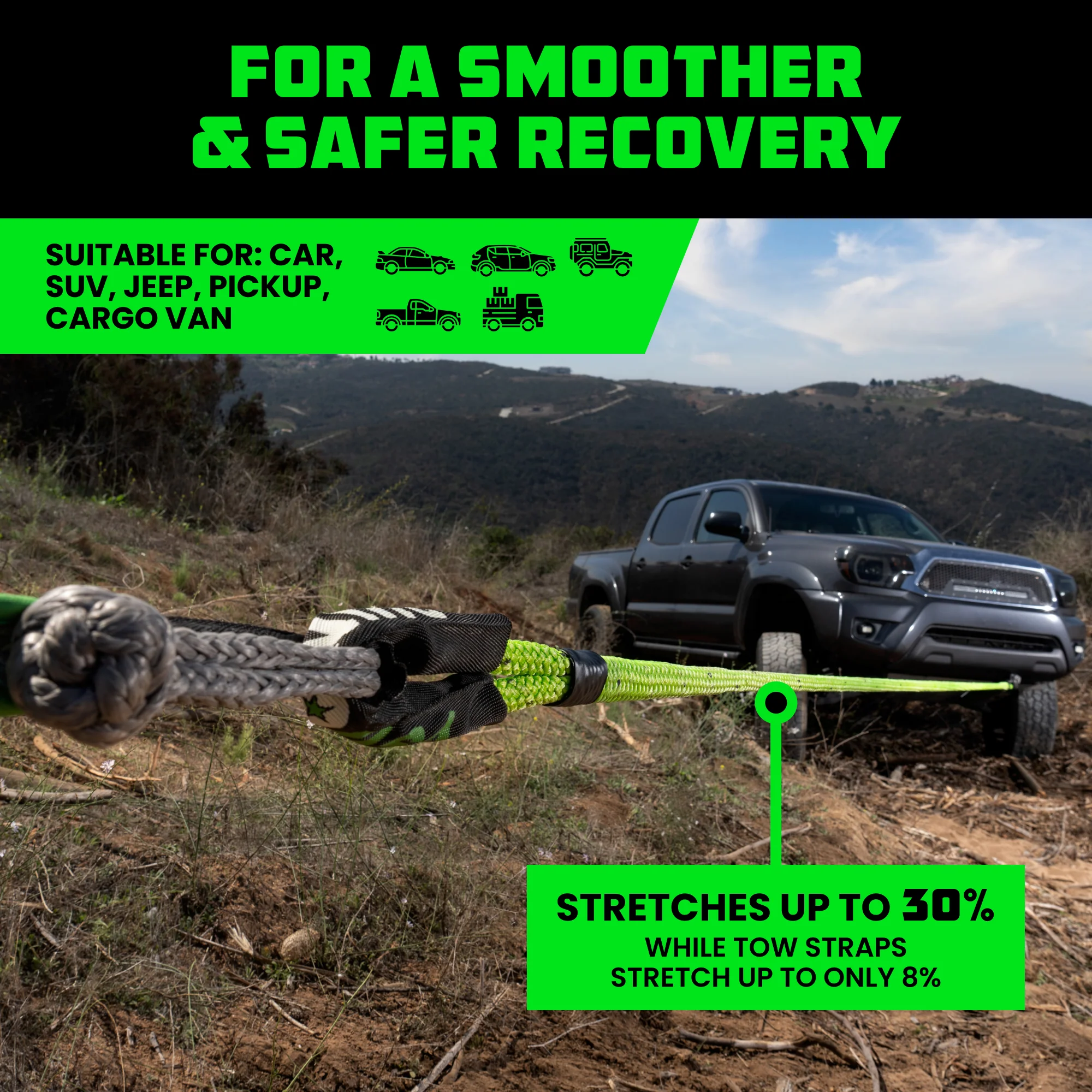 7/8" x 30' Kinetic Rope Recovery Kit - Image 9