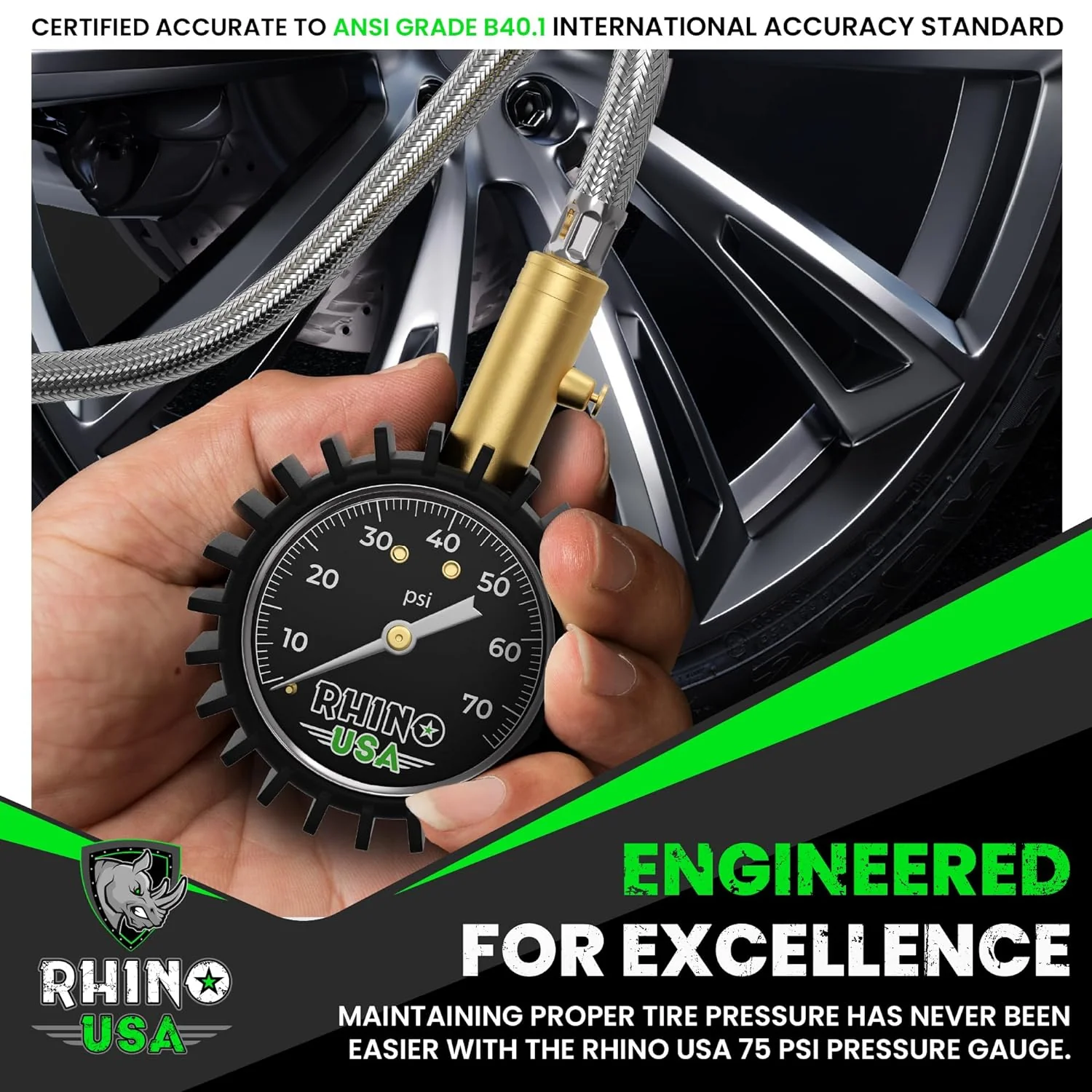 75 PSI Tire Pressure Gauge - Image 6