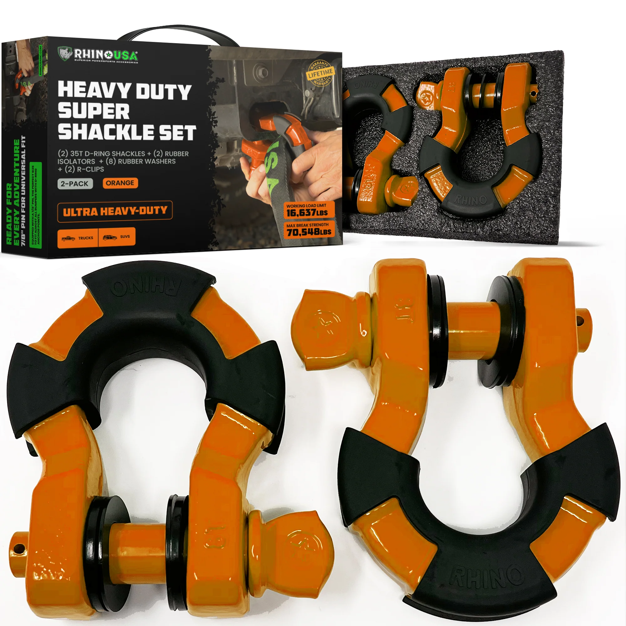 8-Ton Super Shackles w/ Isolators - Image 33