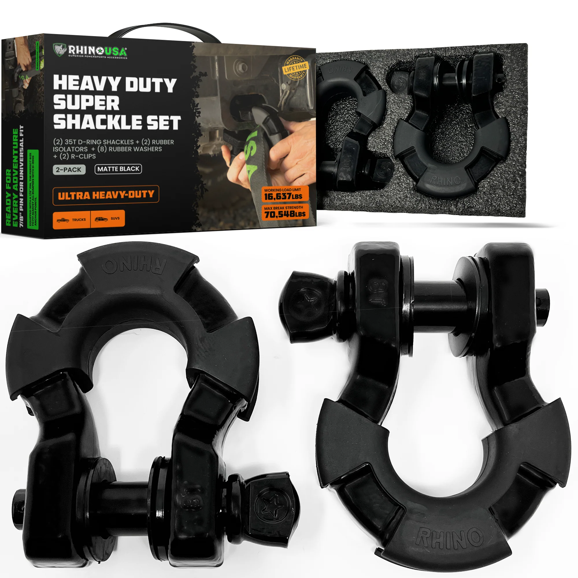 8-Ton Super Shackles w/ Isolators - Image 41