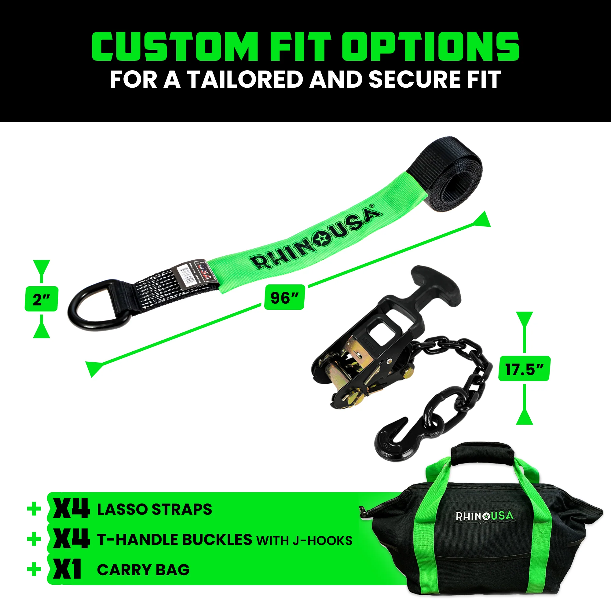 Car Tie-Down Lasso Straps (J-Hooks) - Image 21