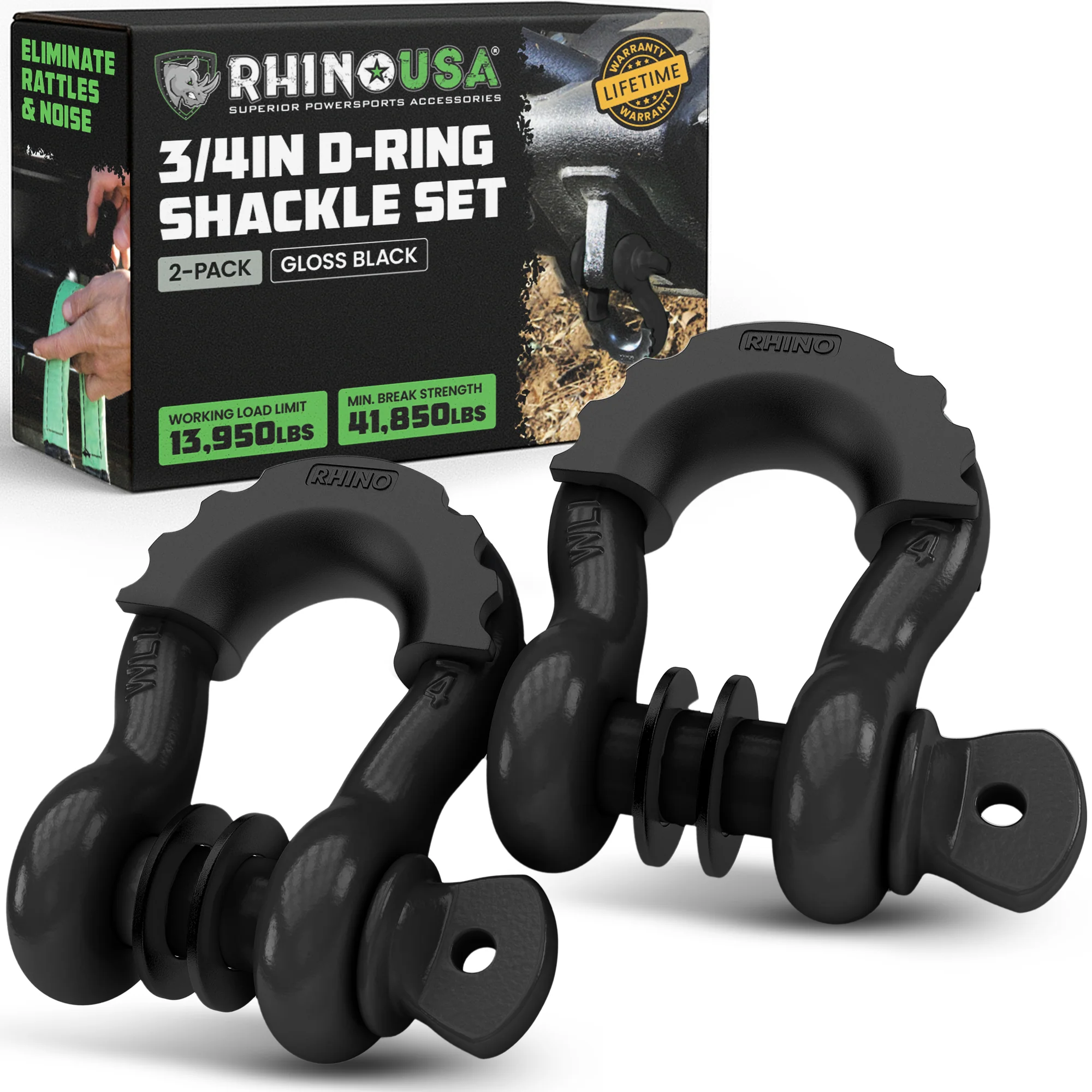 3/4" D-Ring Shackle Set (2-Pack) - Image 8
