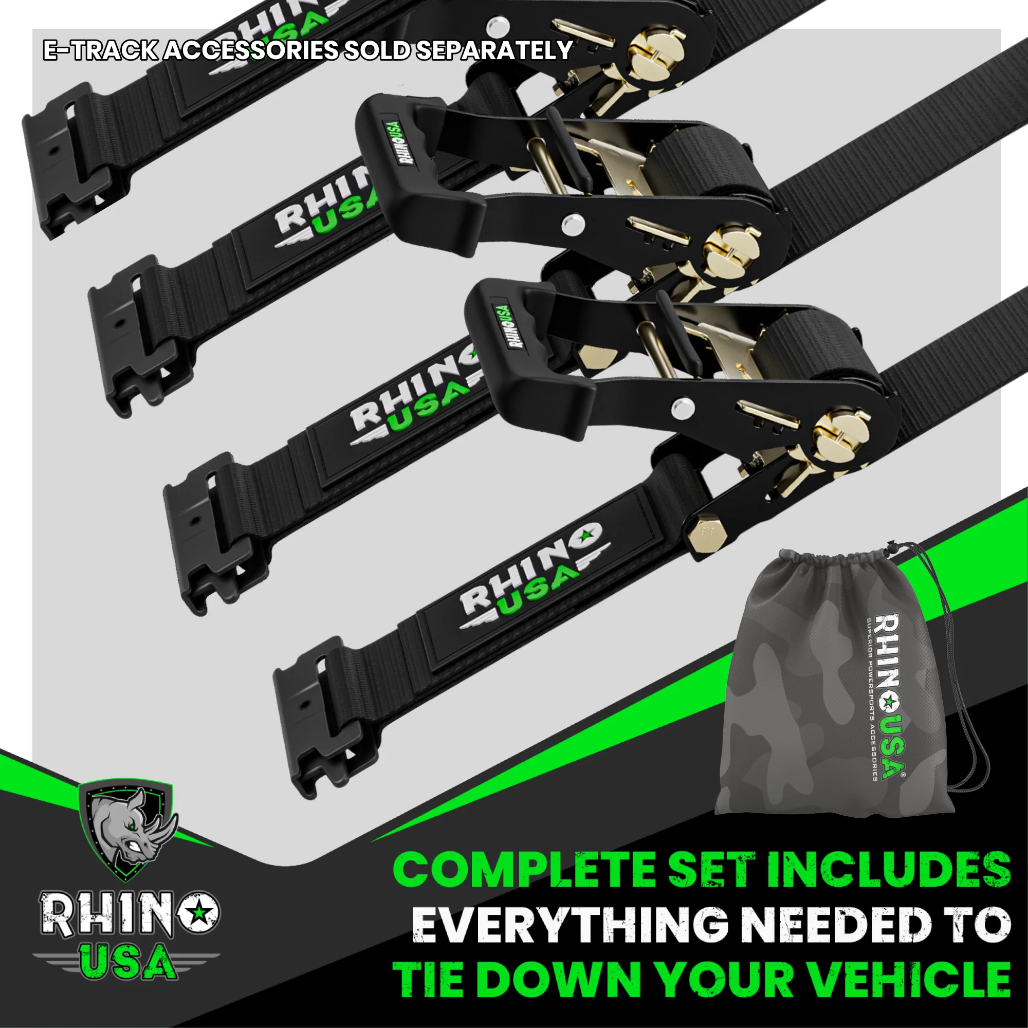 E-Track Ratchet Tie-Down Straps - Image 18