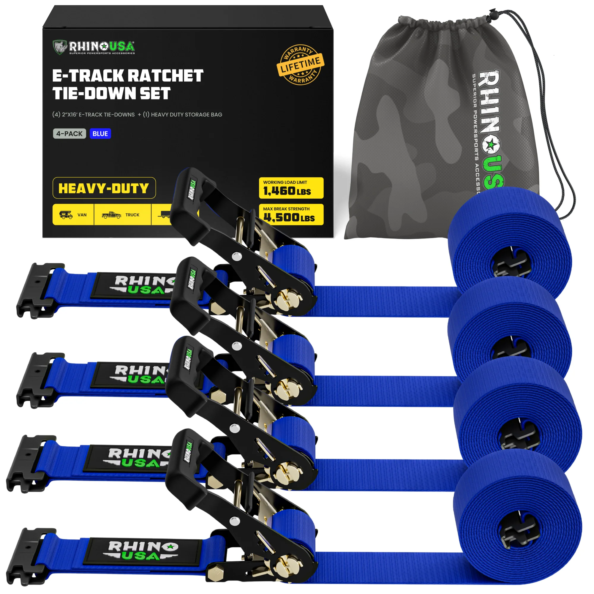 E-Track Ratchet Tie-Down Straps - Image 29