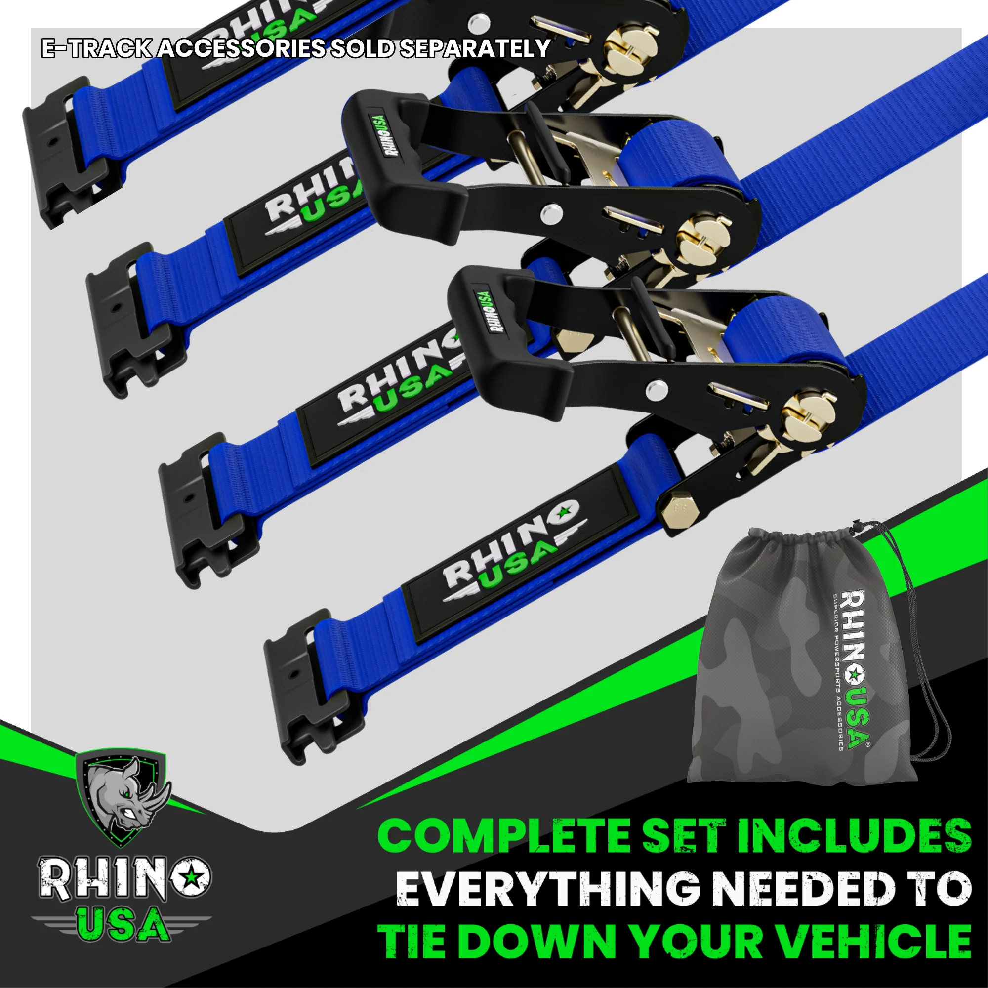 E-Track Ratchet Tie-Down Straps - Image 32