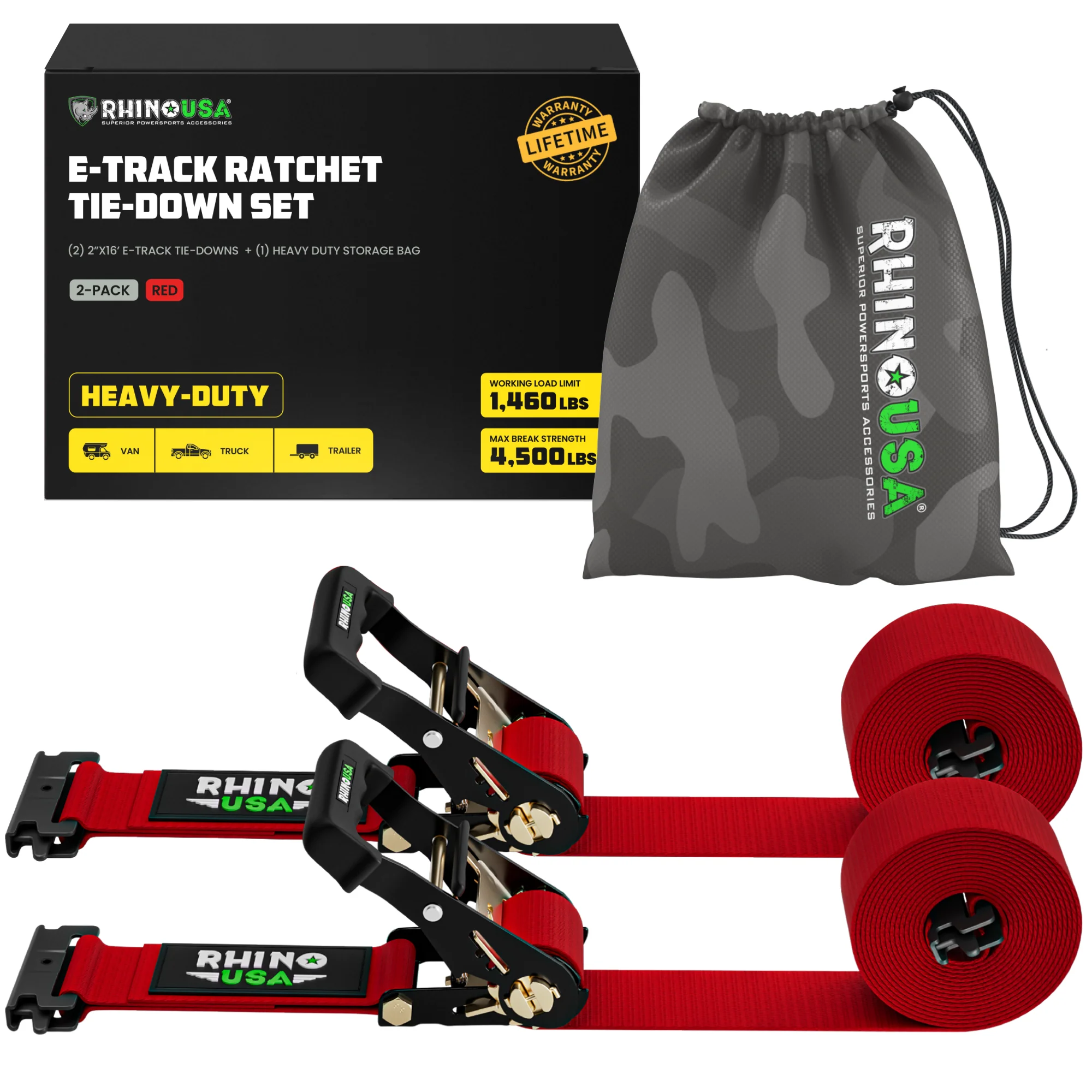 E-Track Ratchet Tie-Down Straps - Image 79