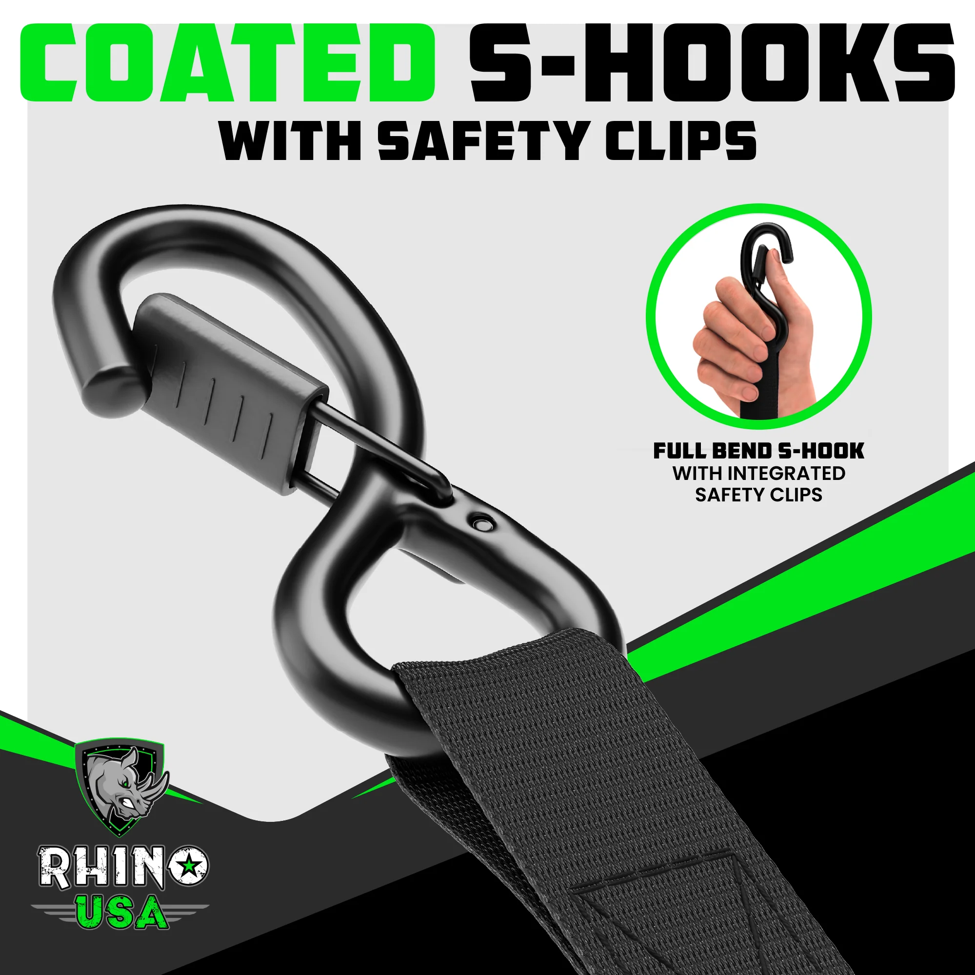1" x 15' Ratchet Tie-Down Set (4-Pack) - Image 20