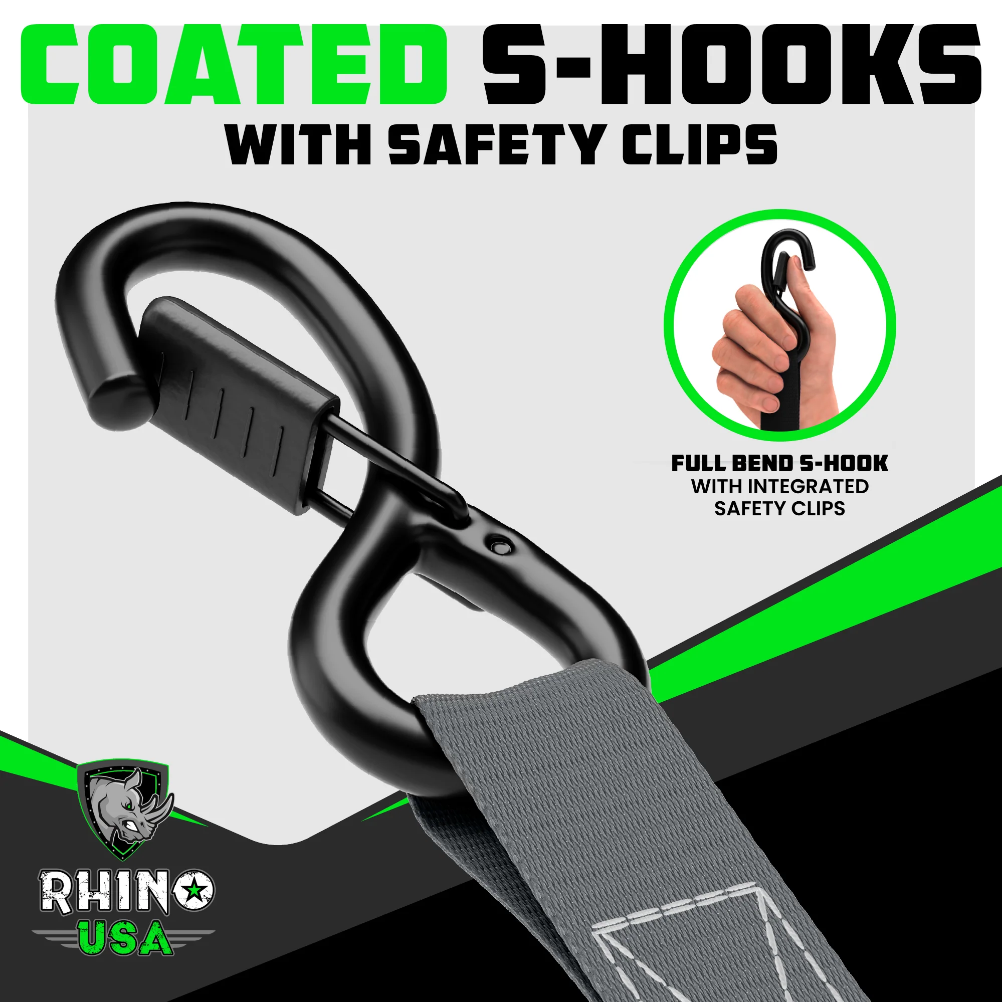 1" x 15' Ratchet Tie-Down Set (4-Pack) - Image 89
