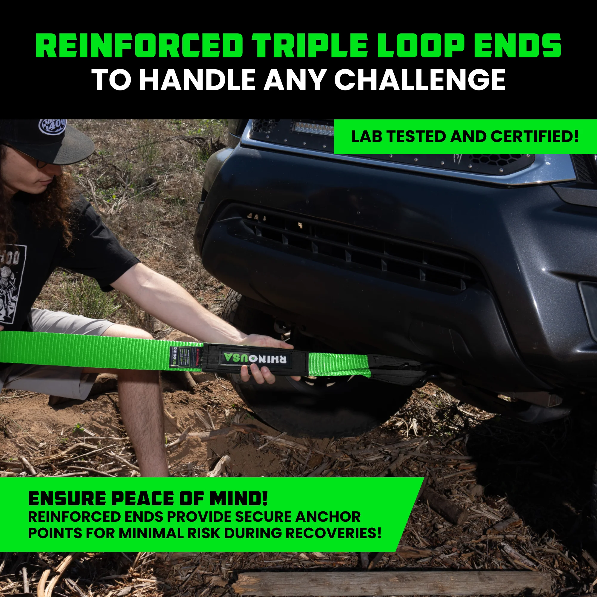 3" Ultimate Recovery Tow Strap - Image 20