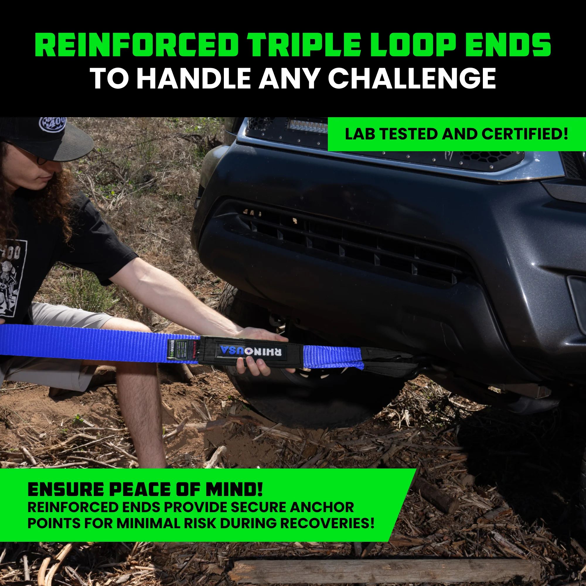 3" Ultimate Recovery Tow Strap - Image 28