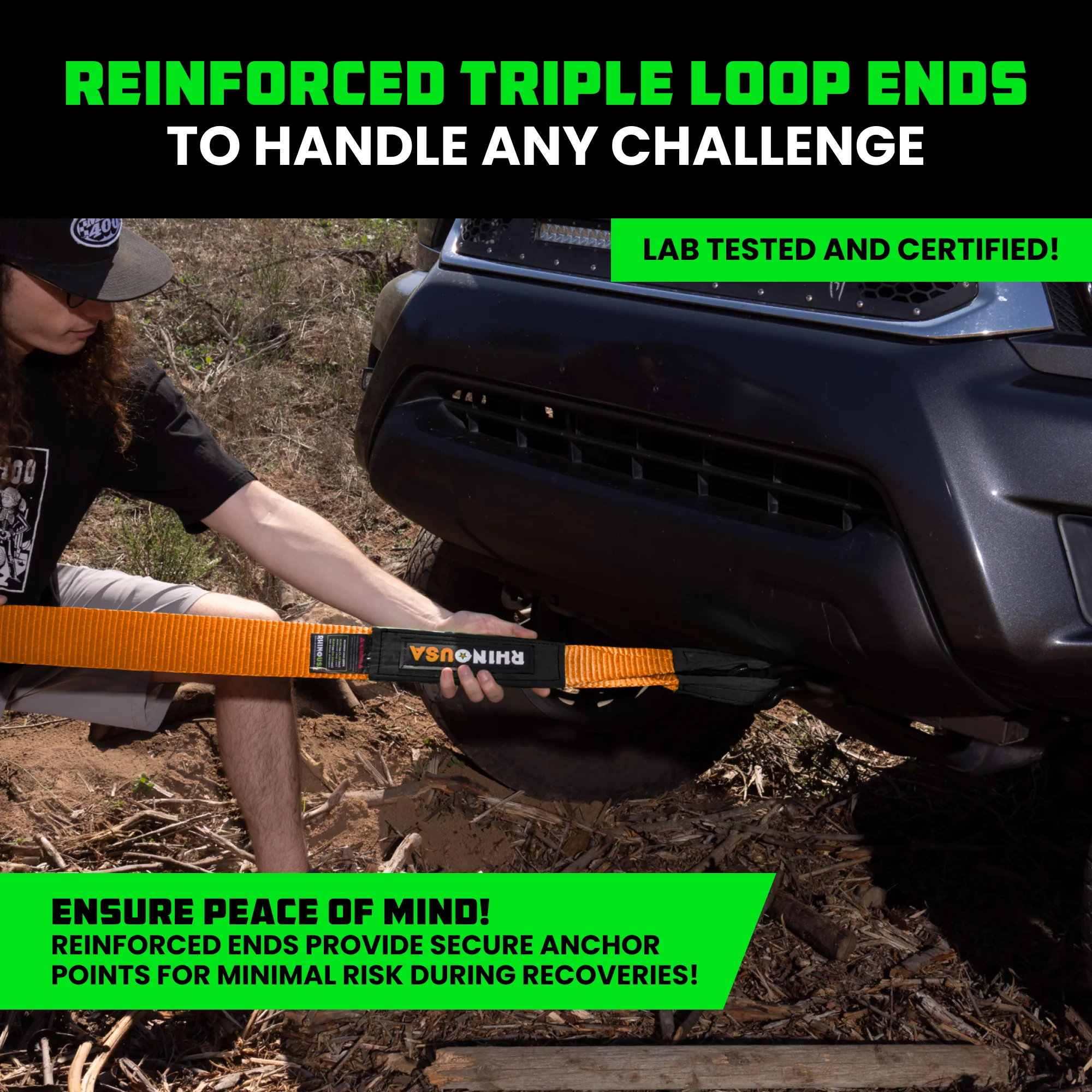 3" Ultimate Recovery Tow Strap - Image 38