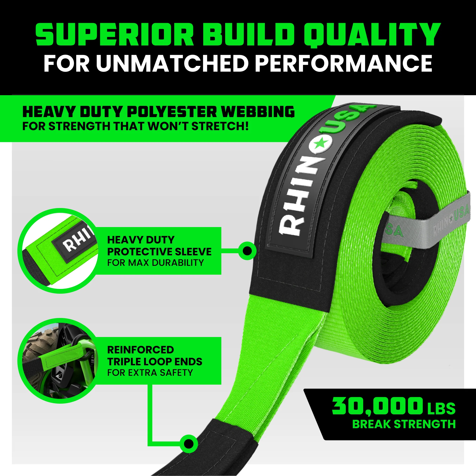 3" Ultimate Recovery Tow Strap - Image 46