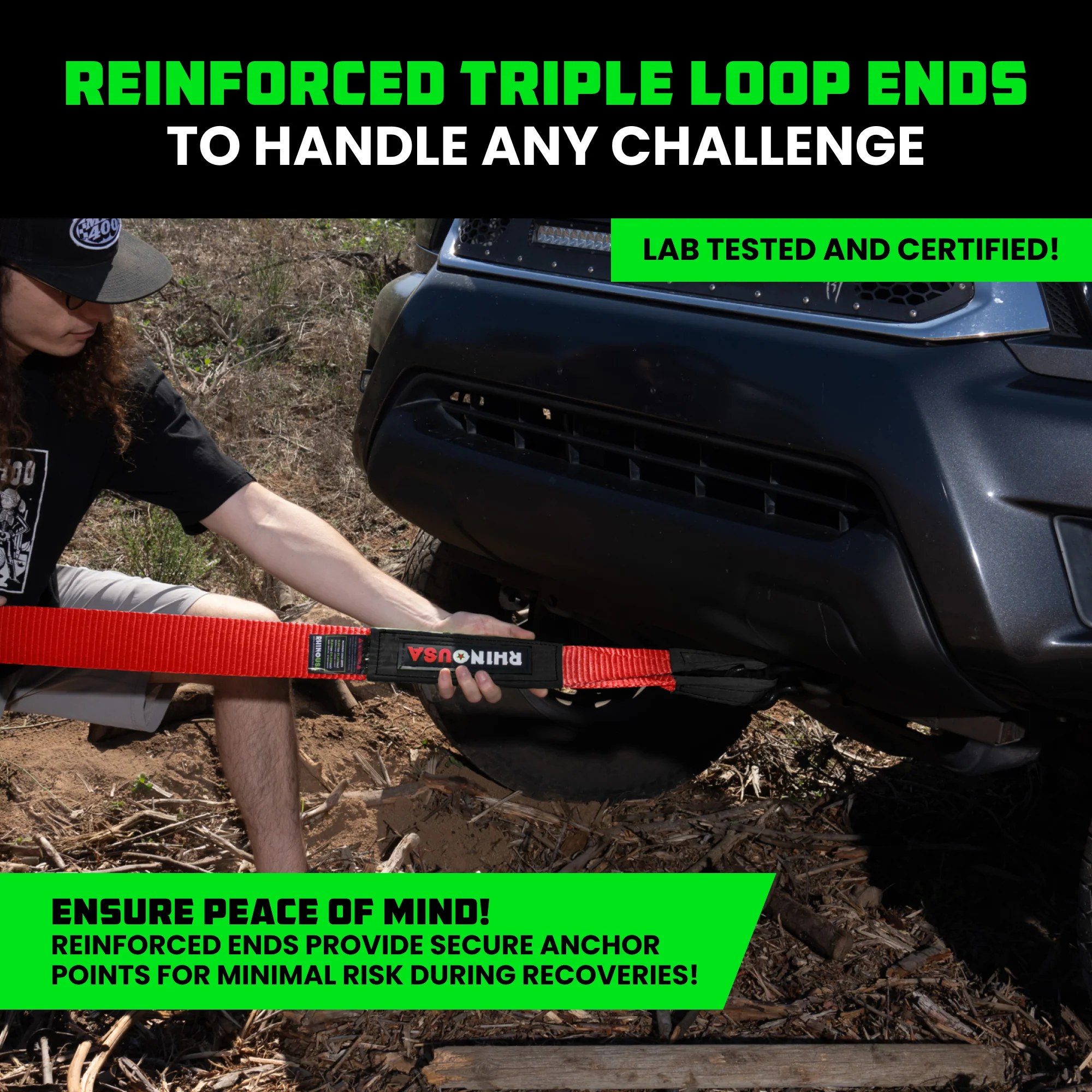 3" Ultimate Recovery Tow Strap - Image 65
