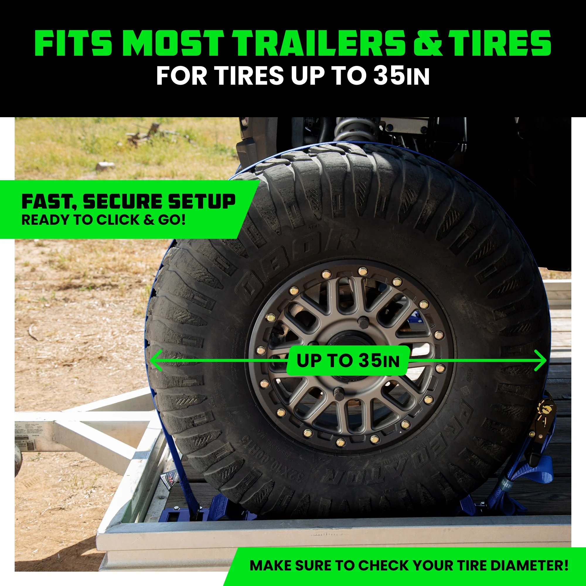 UTV Wheel Chock Tie-Down Kit - Image 34