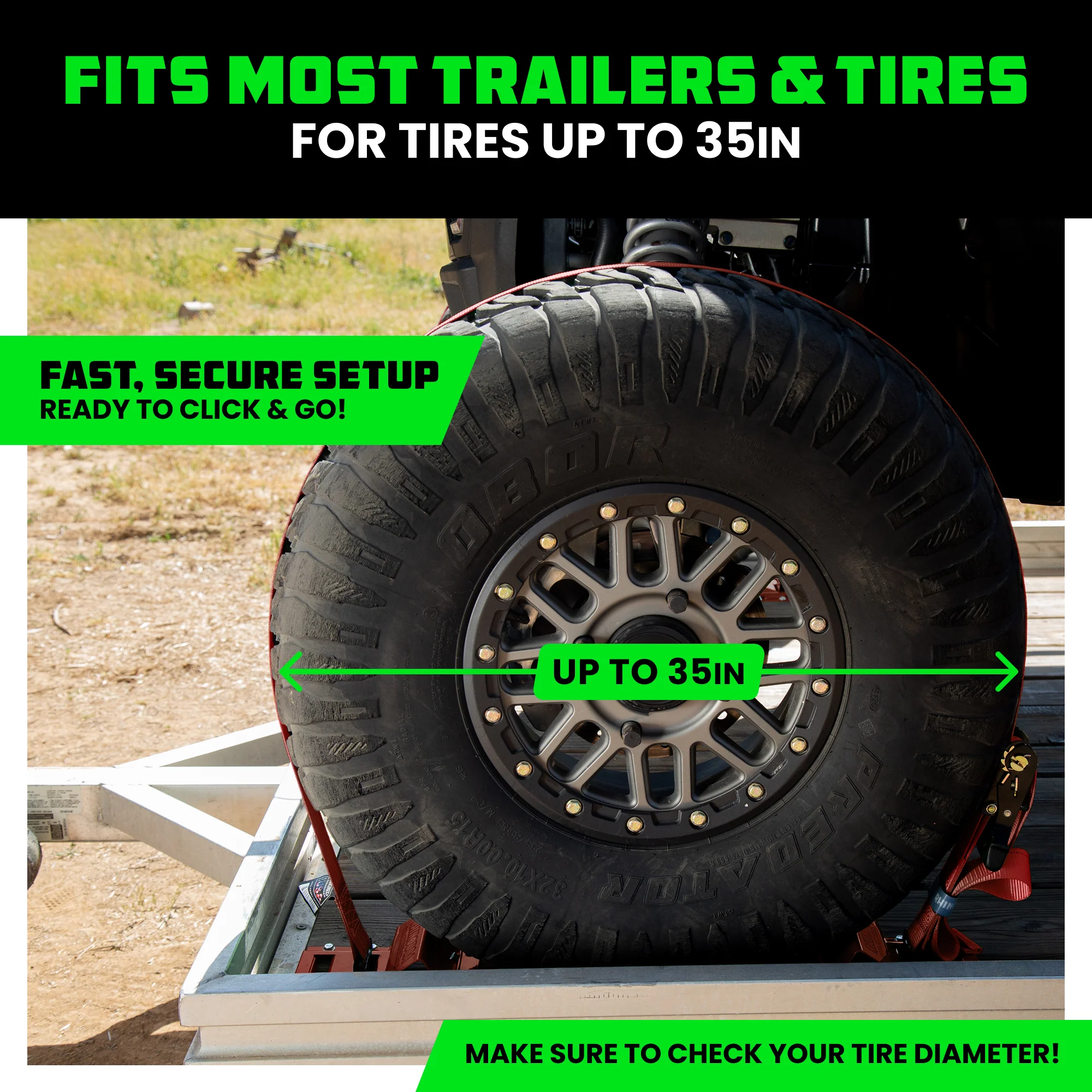 UTV Wheel Chock Tie-Down Kit - Image 48