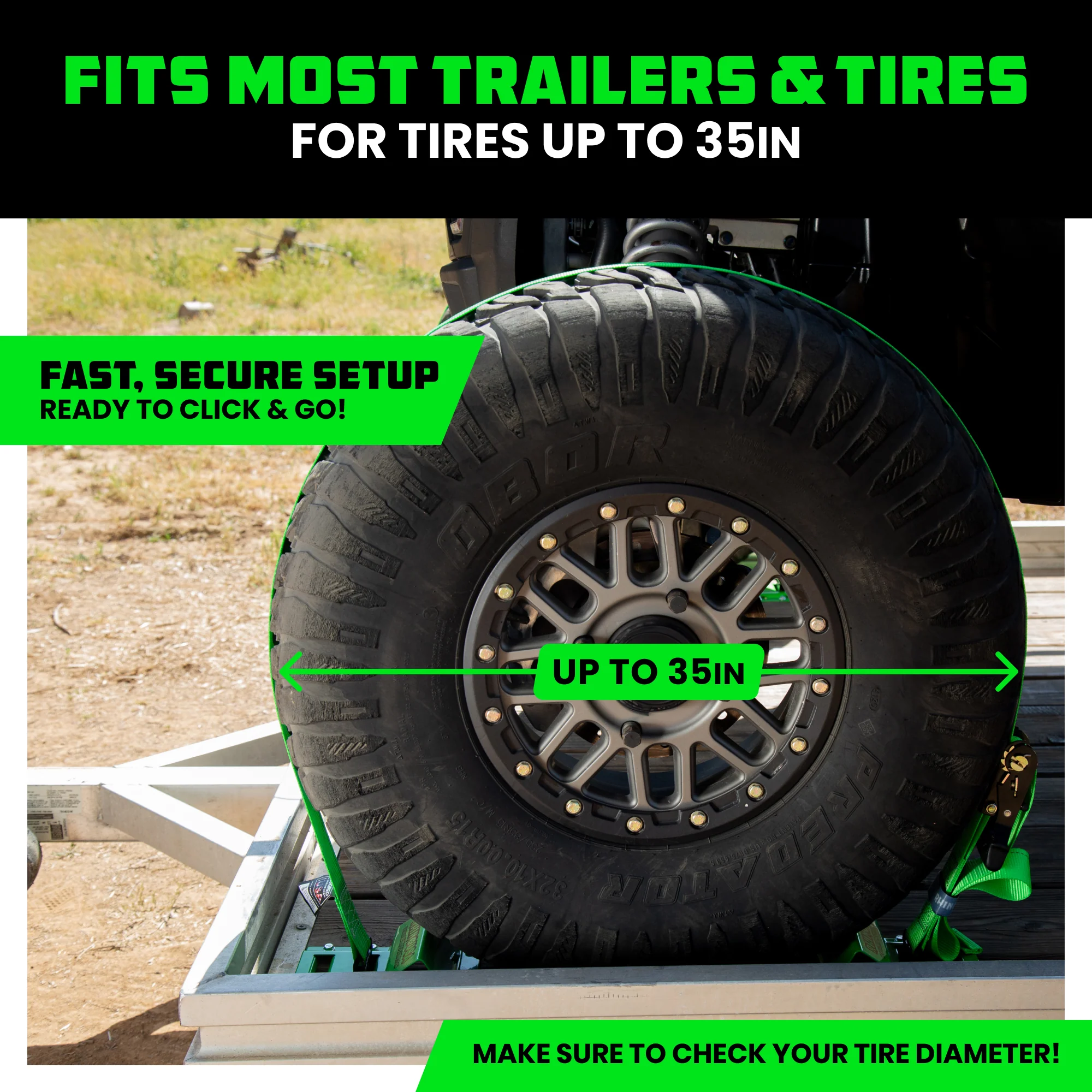 UTV Wheel Chock Tie-Down Kit - Image 6