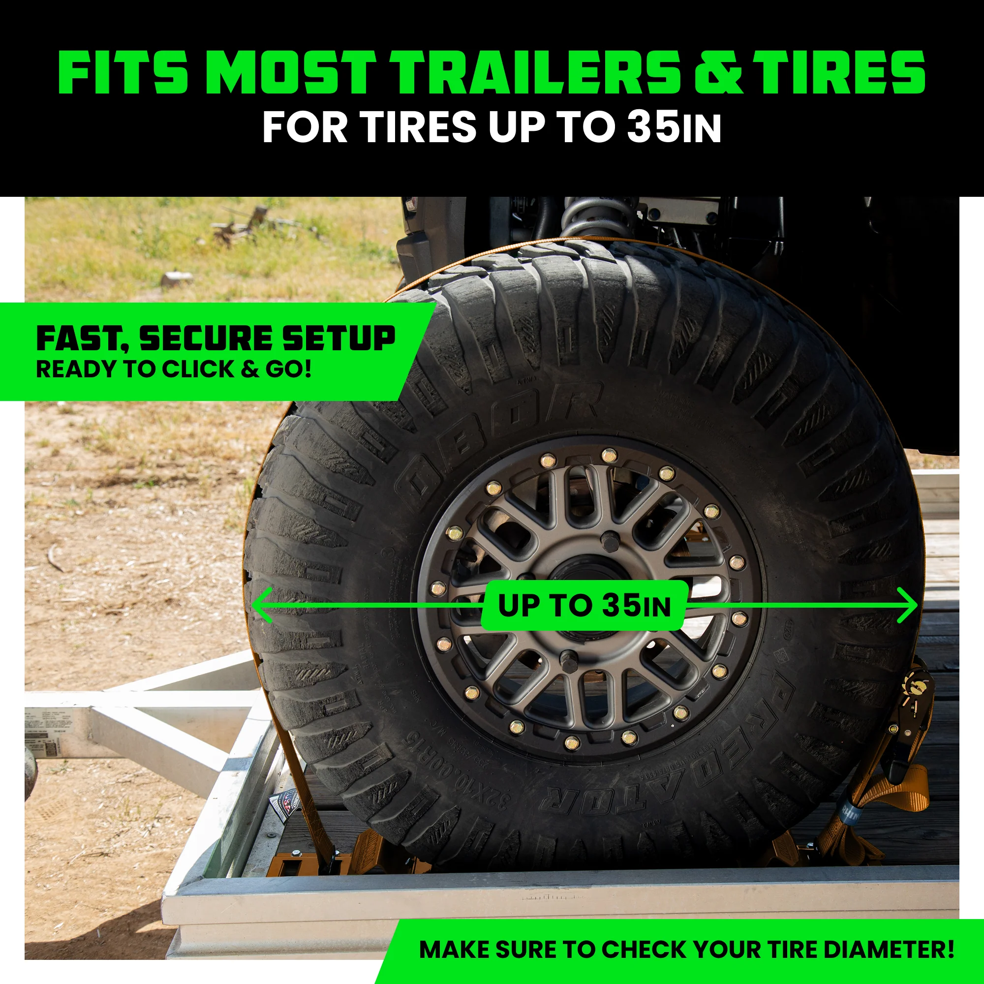 UTV Wheel Chock Tie-Down Kit - Image 62